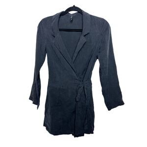 Zara Small Long Sleeve Wrap Romper‎